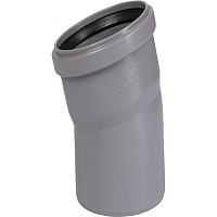 Отвод канализационный 75х15 град. | код 113100 | Ostendorf