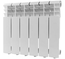 Радиатор алюминиевый Profi 350 6 секций RAL9016 (86621) | код RG008P1IPH30BC | Rommer