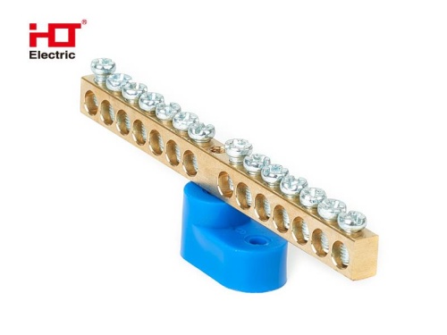 Шина N ноль на одном угловом изол ШНИ-6х9-14-У1-синий HLT | код 081-01-105 | HLT Шина N ноль на одном угловом изол ШНИ-6х9-14-У1-синий HLT | код 081-01-105 | HLT