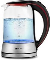 Чайник электрический Vitek VT-7009 1.7л. 2200Вт прозрачный корпус: стекло | код 2035688 | VITEK