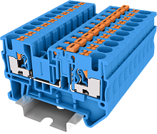 TP4-MT-BU Клемма TP с ножевым размыкателем, Push-in, сеч.4мм2, син., шт | код TP4-MT-BU | SUPU