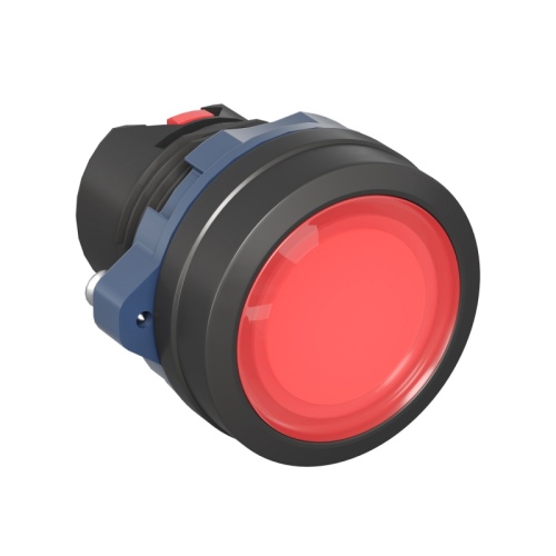 Головка кнопки плоская прозрачная с фиксацией, красная | код M22P-FLLRP | DKC
