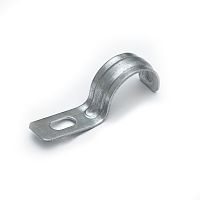 Скоба металлическая однолапковая усиленная противопожарная СМОУ d25-26 мм (100шт/800шт уп/кор) Промрукав | код PR13.02403 | ПРОМРУКАВ