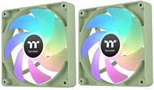 Вентилятор для корпуса Thermaltake CT140 Sync Matcha ARGB 140х140x25 зеленый 4-pin 30.5дБ (упак.:2шт) (CL-F203-PL14MG-A) Ret | код 2029196 | THERMALTAKE