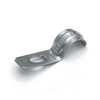 Скоба металлическая однолапковая усиленная противопожарная СМОУ d12-13 мм (100шт/2400шт уп/кор) Промрукав | код PR13.02398 | ПРОМРУКАВ