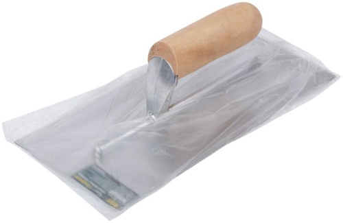 Гладилка нержавеющая с деревянной ручкой Профи плоская 280х130 мм | код 5140 | FIT фото 3