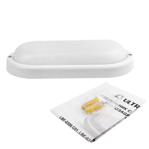 Светильник светодиодный ЖКХ 18Вт 4000К IP65 220В влагозащ. овал LBF-0418 C01 Ultraflash 15347 фото 5