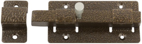 Задвижка накладная усиленная для дверей квадратный ригель бронза 66694 фото 4 Задвижка накладная усиленная для дверей квадратный ригель бронза 66694 фото 4