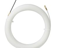 Нейлоновая кабельная протяжка НКП диаметр 3мм длина 30М с наконечниками белая HLT | код 084-18-006 | HLT