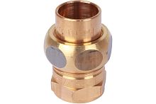 Сгон с плоским уплотнением бронза пайка 18 х 1/2' ВР, модель 4330g (143301812) | код RG008TBBO2VC2E | Sanha
