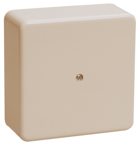 Коробка распаячная КМ для открытой проводки 75х75х20мм слоновая кость | код UKO10-075-075-020-K32-E | IEK