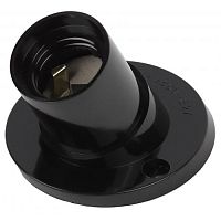 Патрон E27 настенный бакелит черн. Эра Б0044082