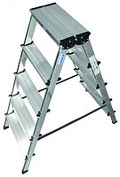 Стремянка двухсторонняя DOPPLO 2х5 ступеней | код 120342 | KRAUSE