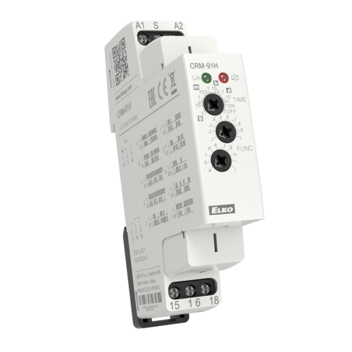 Мультифункциональное реле времени, 10 функций, 1х16А, питание 230V CRM-91H/230V | код 7078 standard | Elko ep