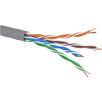Витая пара U/UTP 4 пары CAT 5E нг(А)-LSLTx серый коробка 305м | код RN5EUUK03GY | DKC