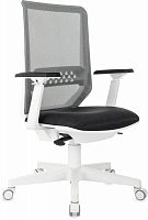 Кресло Бюрократ MC-W611N темно-серый TW-04 38-417 сетка/ткань крестов. пластик пластик белый | код 1486389 | БЮРОКРАТ