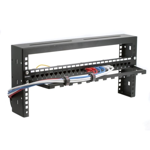 Организатор горизонтальный кабельный компактный на 19' профили. высота 0U | код RNHZ | DKC фото 3