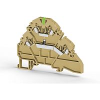 316 420, Клеммник 2-х ярусный пружинный, 2,5 мм.кв., с индикацией 48 VDC, (бежевый), YBK2,5-2 FLD 48VDC | код 0.0.0.3.16420 | KLEMSAN