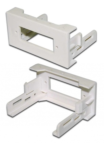 Вставка Mosaic 22.5x45 под дуплексный адаптер SC, белая | код LAN-WA-LP-2SC-WH | LANMASTER