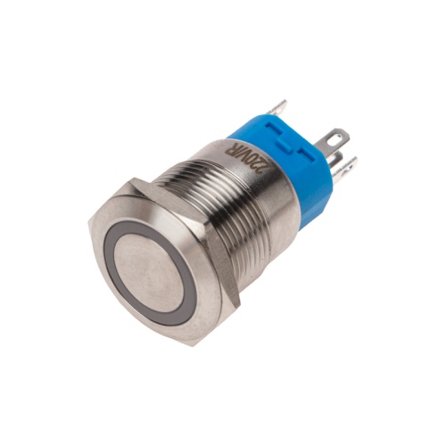 Кнопка антивандальная 19 250В Фикс (5с) ON-OFF/OFF-ON подсв/красная REXANT | код 36-3440 | REXANT