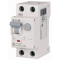 Автоматический выключатель дифференциального тока, 16A, 30мА, кривая отключения C, 1полюс+N, тип чувствительности AC, HNB-C16/1N/003 | код 195127 | EATON