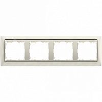 Рамка 4 поста 82, слоновая кость | код. 82740-31 | Simon