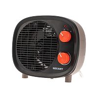 Тепловентилятор электрический настольный 2кВт со спиральным нагревательным элементом, черный REXANT | код 60-0034 | REXANT