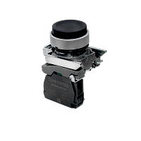 Кнопка выступающая черная, 1NO, IP65, металл MTB4-BL21 | код 137130 | MEYERTEC