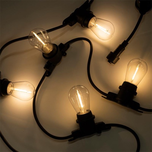 Гирлянда E27 без ламп PBL-S40/ L24+1.5 Black E27 (универс.крепл) IP65 Jazzway | код 5058255 | JazzWay фото 4