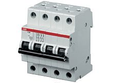 Модульный автоматический выключатель S204 4 полюса, 16А, х-ка C | код. 2CDS254001R0164 | ABB 