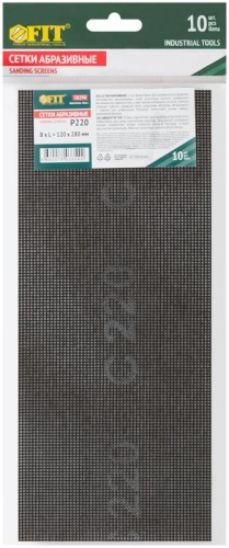 Сетки шлифовальные, нейлоновая основа, 120х280 мм, 10 шт Р 220 | код 38298 | FIT фото 3