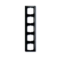 Basic 55 - Рамка на 5 постов (шато-черный, блистер) | код 1725-0-1510-00.00-07.02-01.00 | ABB