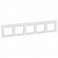 Рамка 5 постов VALENA CLASSIC, белый | код. 774465 | Legrand