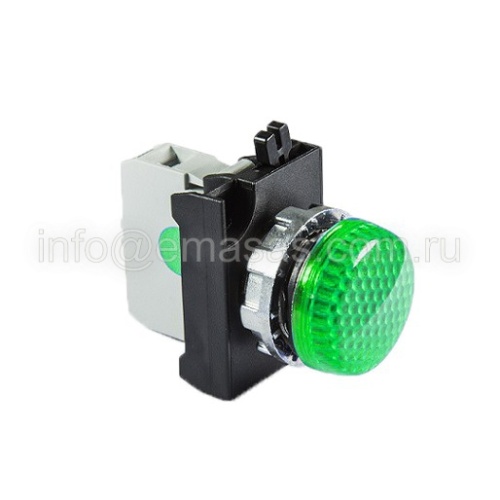 Арматура сигнальная зеленая со светодиодом 100-250 В перем. тока | код CM0Y0XY | EMAS Арматура сигнальная зеленая со светодиодом 100-250 В перем. тока | код CM0Y0XY | EMAS