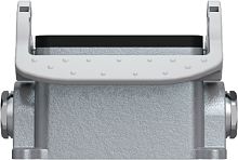 Закрытое основание разъема REVOS, Size 10, с уплотнителем, с одной защелкой, 2 кабельных ввода IP54 M20x1,5, материал корпуса: алюминиевый сплав | код 71.330.1035.0 | Wieland