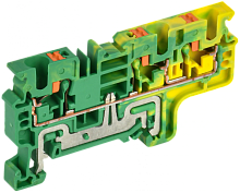 Колодка клеммная CP-MC-PEN земля 3 вывода 4мм2 IEK | код YCT22-03-3-K52-004 | IEK