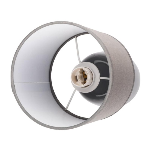 Светильник настольный JH2-02-gy E14 IP20 130х130х255мм керамика; ткань; PVC-пластик сер. JazzWay 5062320 фото 4