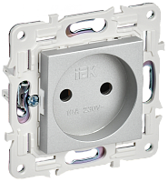 SKANDY Роз. без з/к/ш 10А SK-R02S сереб. IEK | код SK-R10-10-K23 | IEK