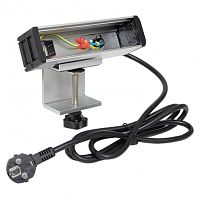 Встраиваемый настольный розеточный блок для крепления к столу, 8 модулей, C-Line | код cl-vnbco-8-s | EKF