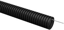 ELASTA Труба гофр. ПВХ d=32мм с зондом черная (25м) IEK | код ET-TG21-121-032-025-K02 | IEK