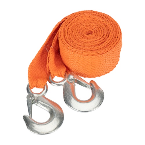 Трос буксировочный REXANT 2.5 т, 5 м, с двумя крюками | код 80-0222 | REXANT
