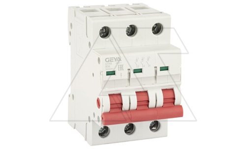 Выключатель нагрузки GYH8-3P-80, 3P, 80A, 12kA, 3M | код GYH83P80 | GEYA Выключатель нагрузки GYH8-3P-80, 3P, 80A, 12kA, 3M | код GYH83P80 | GEYA