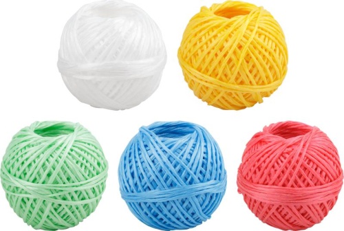 Шпагат полипропиленовый 1000 текс, 50 м белый | код 68161 | КУРС РОС Шпагат полипропиленовый 1000 текс, 50 м белый | код 68161 | КУРС РОС