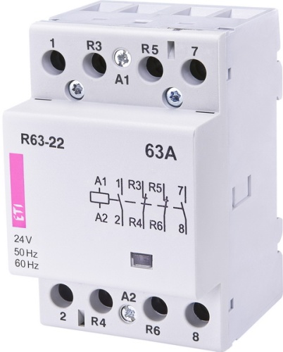 Контактор R 63-22 24V AC 63A (AC1) | код 002463471 | ETI