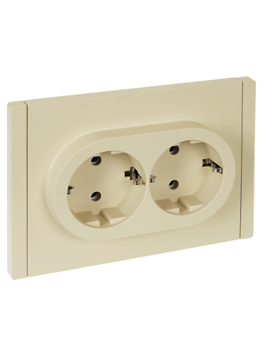 FORTE&PIANO Роз. 2-я с з/к без з/ш б/к 16А FP424 ван. IEK | код FP-R21-16-1-K10 | IEK