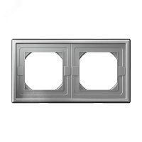 Рамка 2-м ArtGallery IP44 алюм. | код GAL440302 | Systeme Electric
