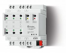 Актуатор KNX, выход 6х16 А, контакты AgSnO2, монтаж на рейку 35мм, питание KNX 30B DC, ширина 70мм, степень защиты IP20 | код 196K90304300 | FINDER
