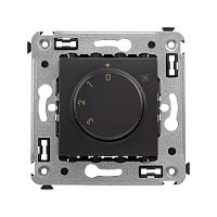 Механизм управления вентиляторами в стену, Avanti, Черный матовый | код 4412173 | DKC