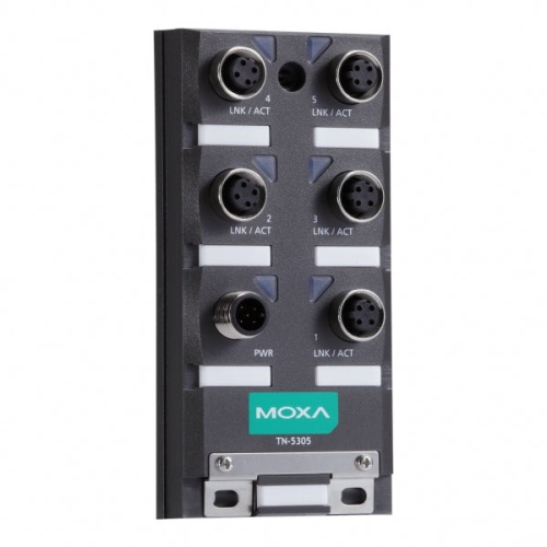 Коммутатор TN-5305-T Ethernet Server 5 10/100BaseTx ports, IP67, M12 connectors, t:-40/+75C | код 00-01185254 | MOXA Коммутатор TN-5305-T Ethernet Server 5 10/100BaseTx ports, IP67, M12 connectors, t:-40/+75C | код 00-01185254 | MOXA