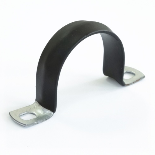 Скоба металлическая двухлапковая с полимерным покрытием СМД-П d38-40 мм (50шт/300шт уп/кор) Промрукав | код PR08.6020 | ПРОМРУКАВ